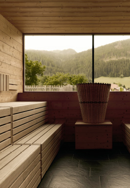 Saunalandschaft Aparthotel Hirben Dolomiten